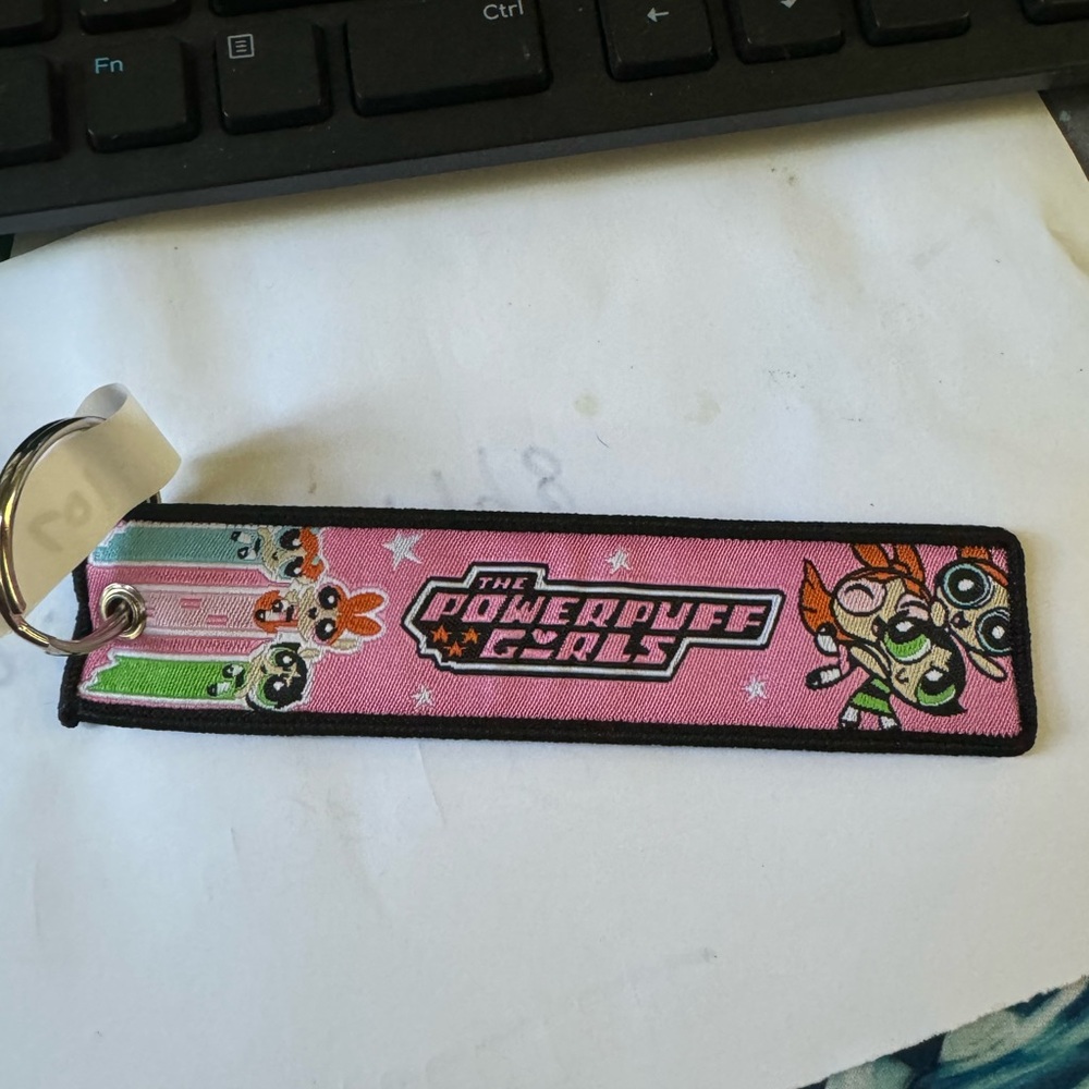 Powerpuff girl keychain tag